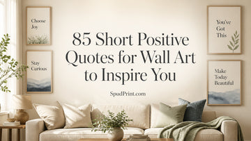 85 Short Positive Quotes for Wall Art to Inspire You