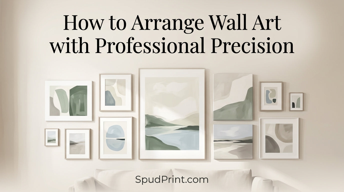 How to Arrange Wall Art with Professional Precision – SpudPrint