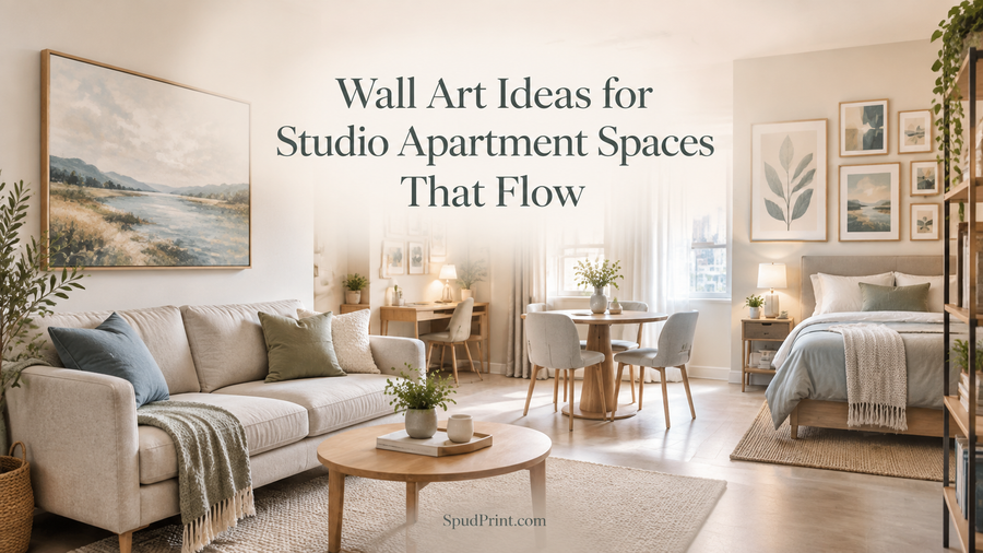Wall Art Ideas for Studio Apartment Spaces That Flow
