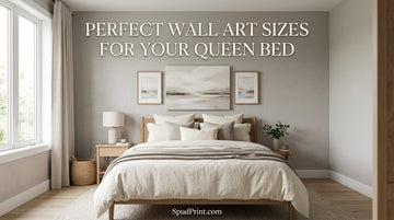 Perfect Wall Art Sizes for Your Queen Bed