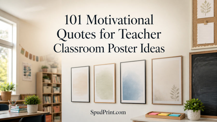 101 Motivational Quotes for Teacher Classroom Poster Ideas
