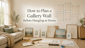 How to Plan a Gallery Wall Before Hanging at Home