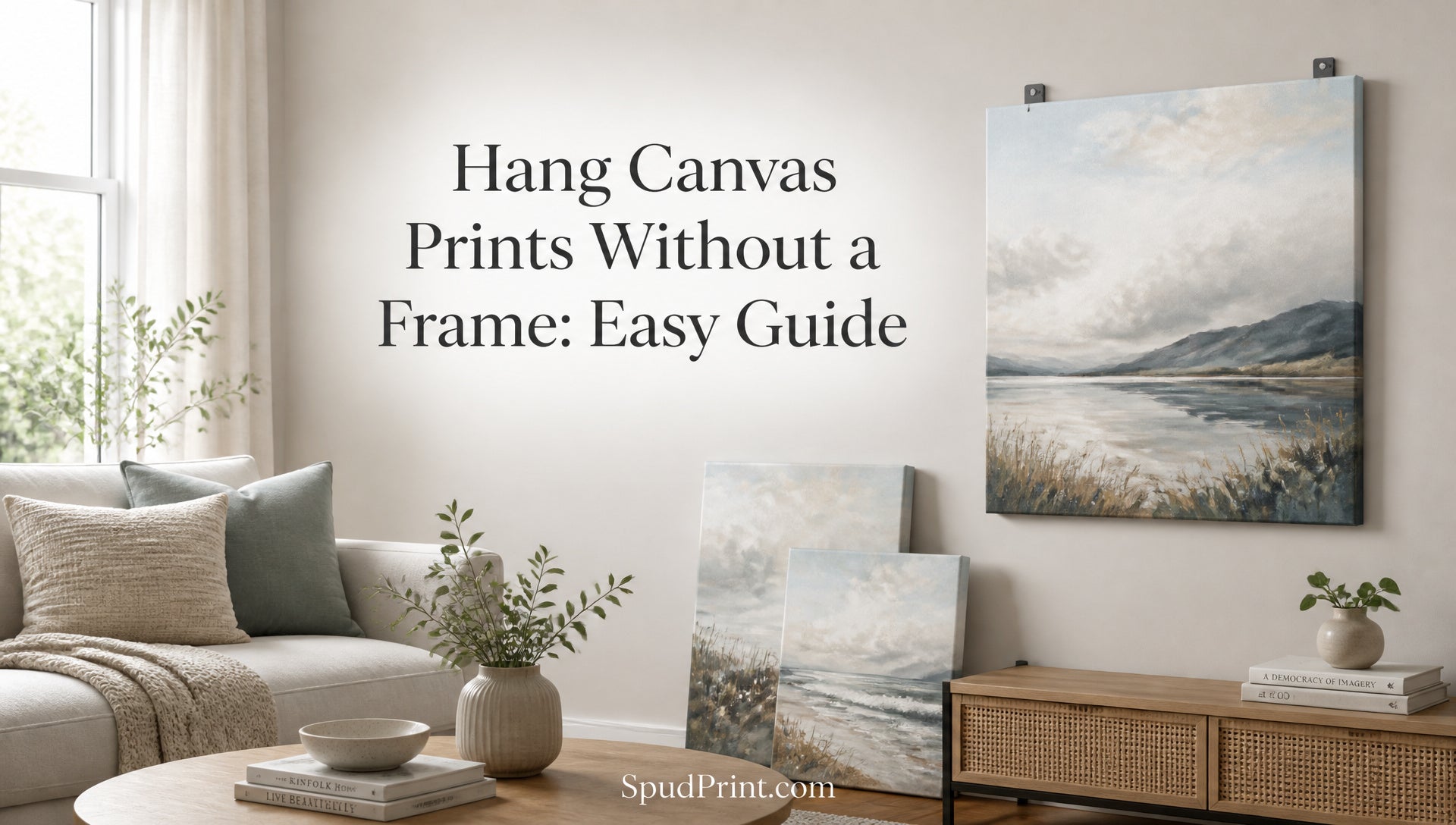 Hang Canvas Prints Without a Frame: Easy Guide – SpudPrint