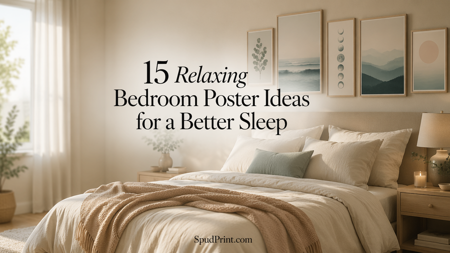 15 Relaxing Bedroom Poster Ideas for a Better Sleep