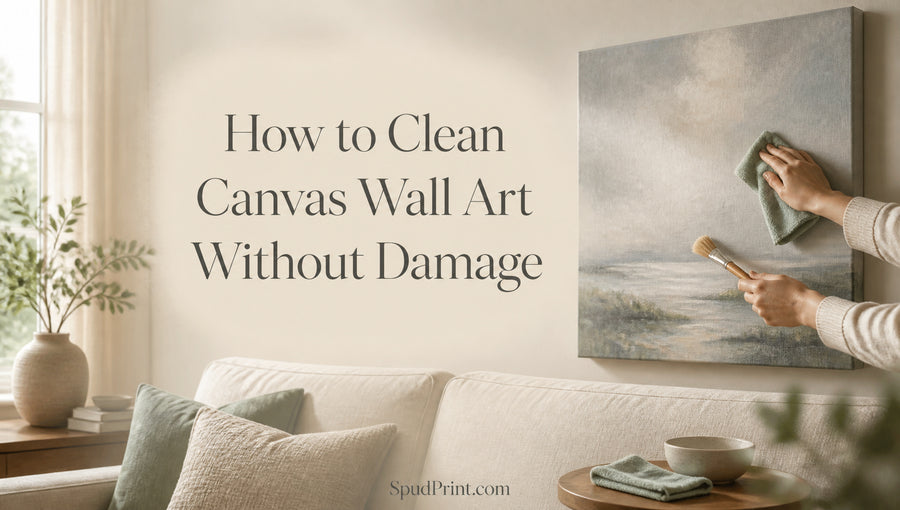 How to Clean Canvas Wall Art Without Damage