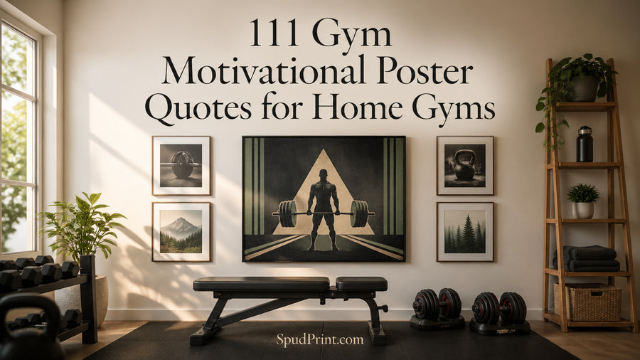 111 Gym Motivational Poster Quotes for Home Gyms
