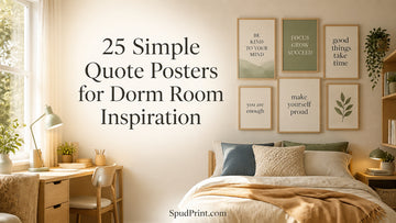 25 Simple Quote Posters for Dorm Room Inspiration