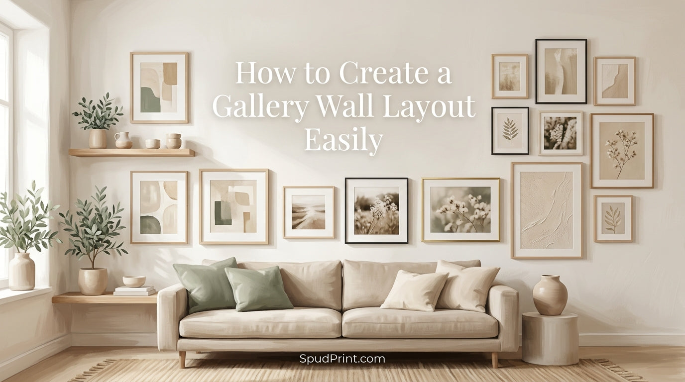How to Create a Gallery Wall Layout Easily – SpudPrint