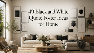 49 Black and White Quote Poster Ideas for Home