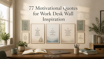 77 Motivational Quotes for Work Desk Wall Inspiration