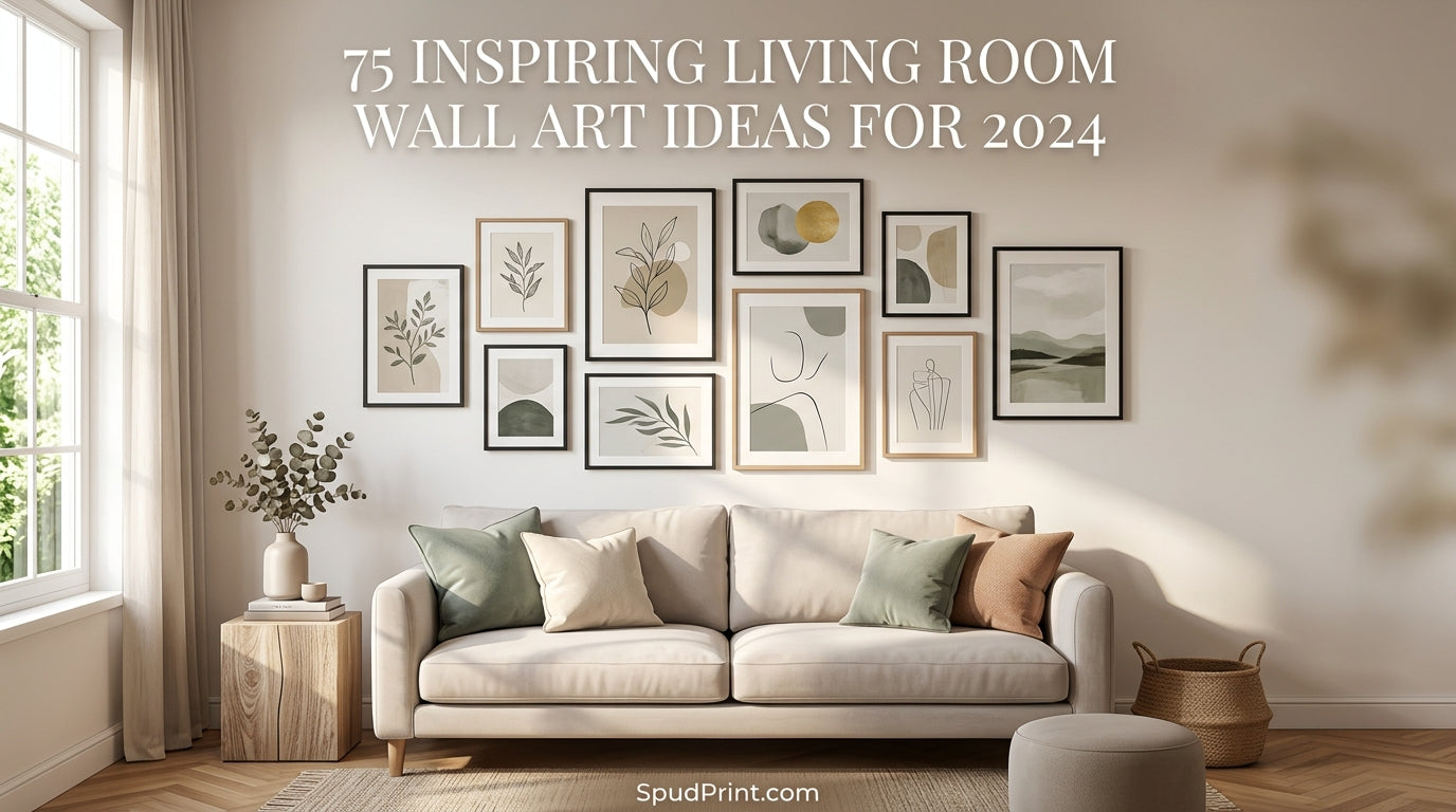 75 Inspiring Living Room Wall Art Ideas for 2026 – SpudPrint
