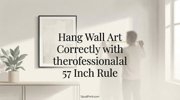 Hang Wall Art Correctly with the Professional 57 Inch Rule