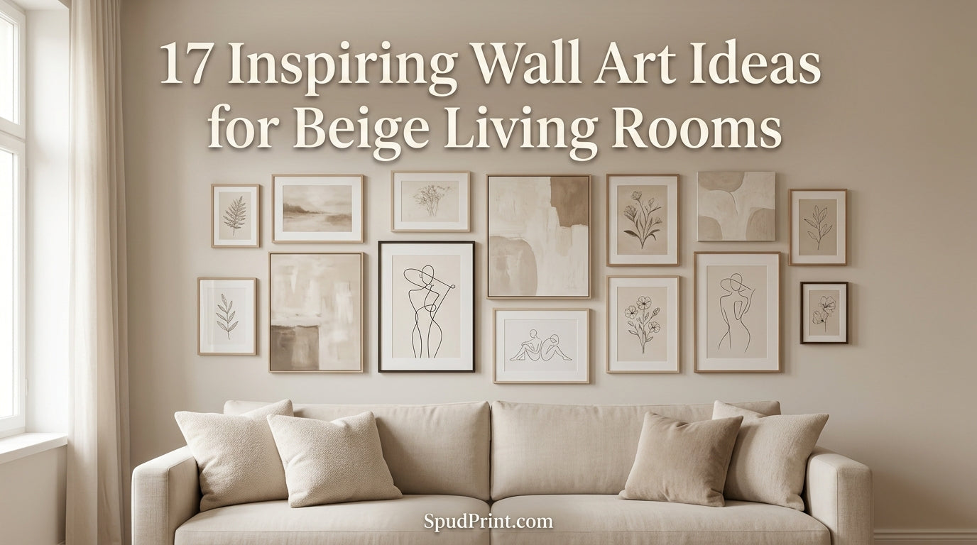 17 Inspiring Wall Art Ideas for Beige Living Rooms – SpudPrint