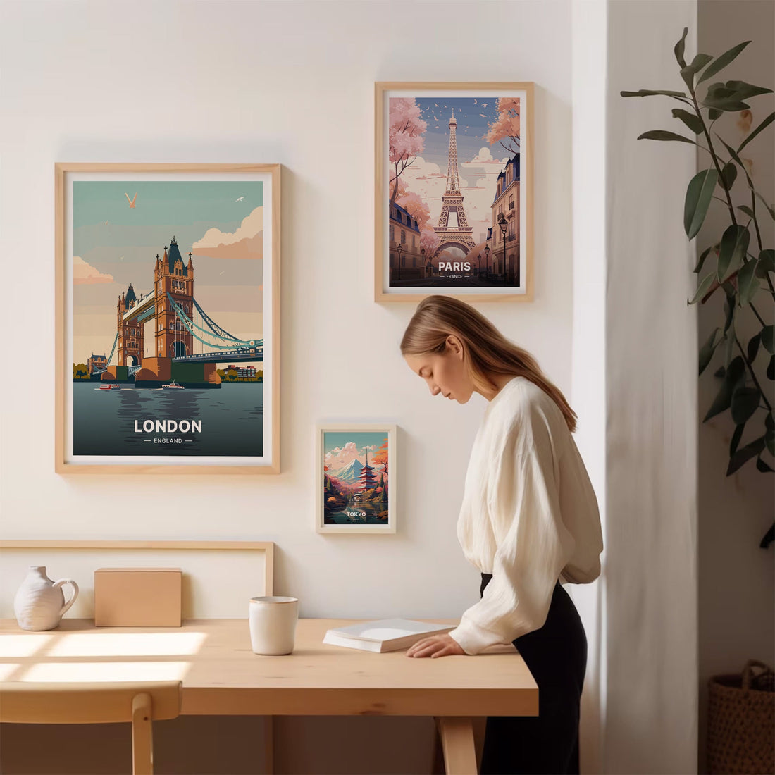 London Skyline Travel Wall Art Poster – British Cityscape Print Home Decor