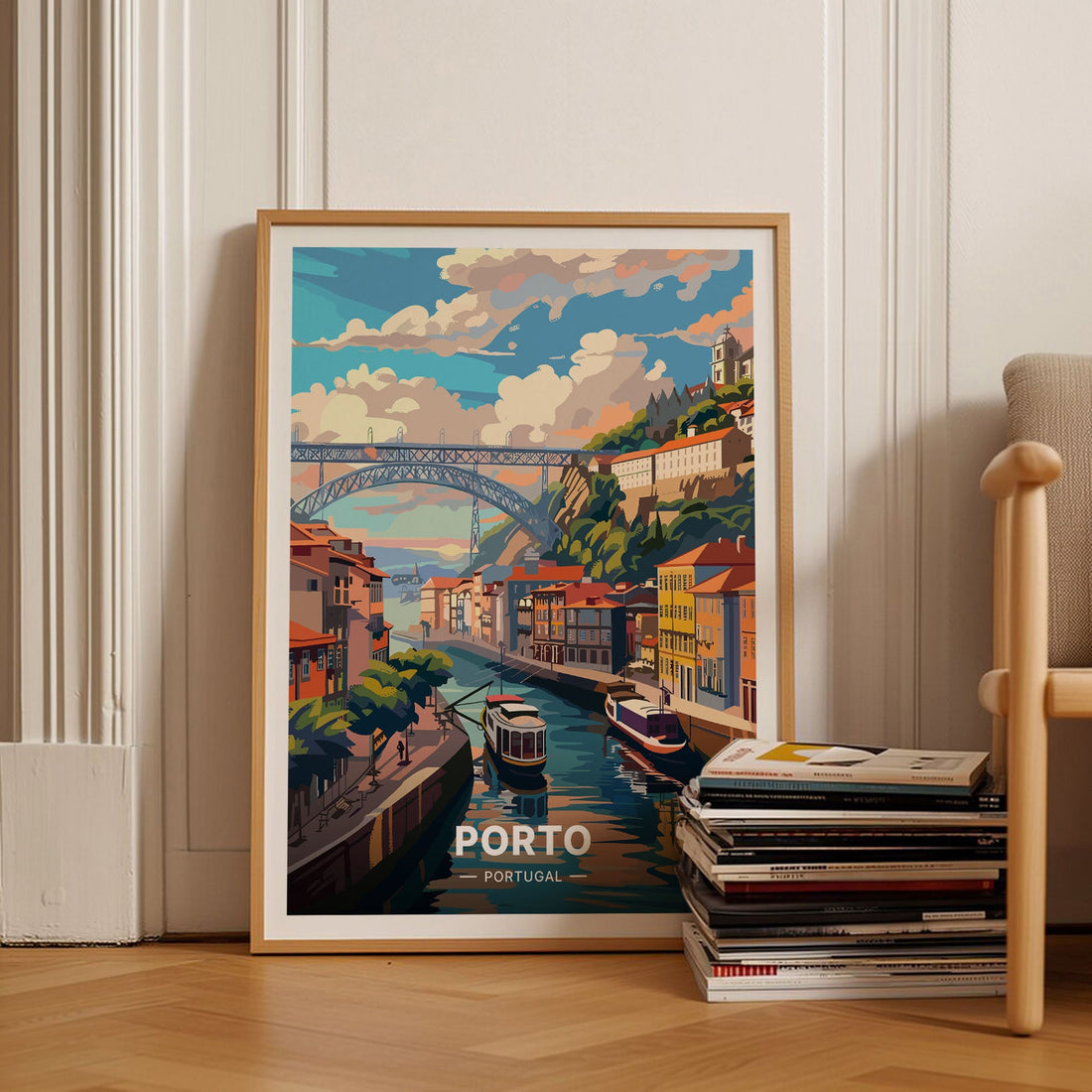 Porto Portugal Travel Wall Art Poster – Cityscape Print Home Decor